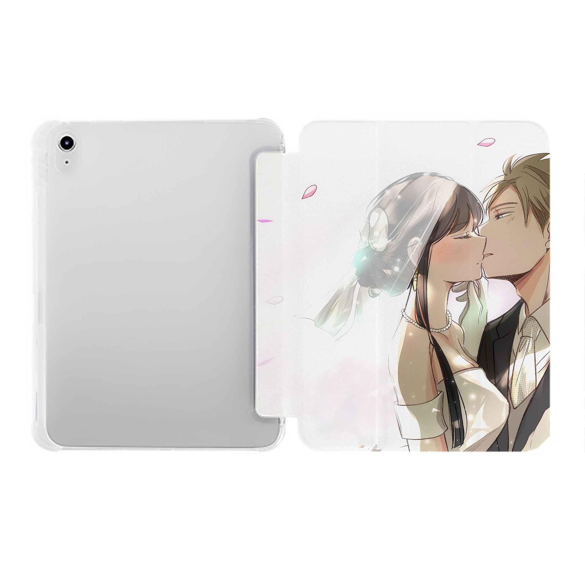 （画像用） SPY×FAMILY间谍家家酒 IPad ケース ペン収納付き 三つ折りスタンド PUレザー×シリコン 対応機種9.5/10.5/10.9インチ
